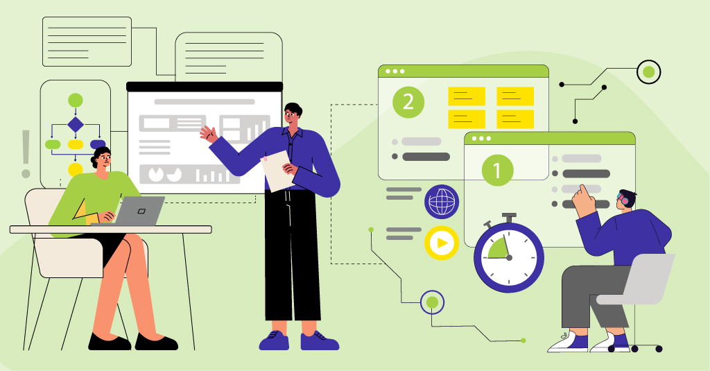 Visual explaining why corporate training fails due to cognitive overload and how microlearning helps